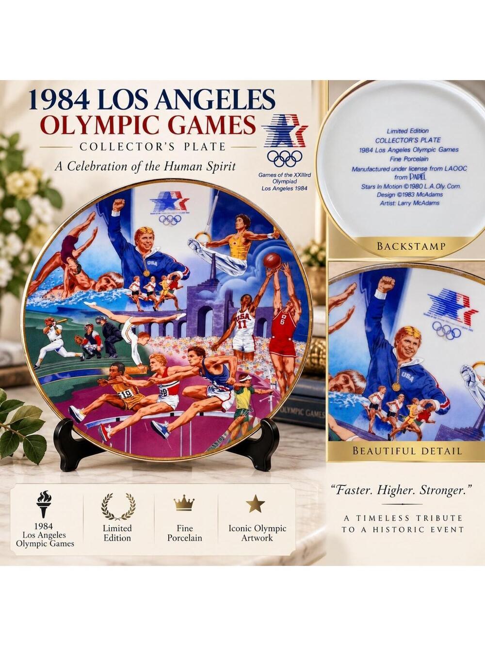 🏅 1984 Los Angeles Olympic Games Collector’s Plate